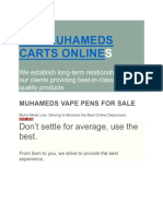 Buy Muhameds Carts Online: Don't Settle For Average, Use The Best