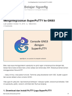 Cara Mengintegrasikan Console SuperPuTTY Ke GNS3