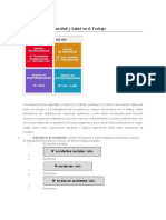 Indicadores de Seguridad y Salud en El Trabajo