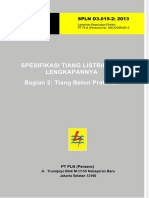 Dokumen - Tips - SPLN d319 2 2013 Spesifikasi Tiang Listrik Dan Lengkapannya Bagian 2 Tiang