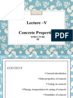 Lecture 5 Concrete Properties