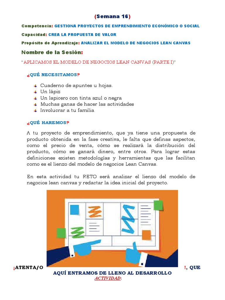 Análisis del Lean Canvas en Proyectos | PDF | Modelo de negocio ...
