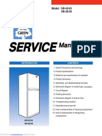 SR-38/39 SR-42/43 Refrigerator Specifications and Repair Manual