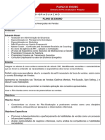 Plano de Ensino - Estrategia e Tecnicas Avancadas de Vendas - Prof. Edu Rossi PDF
