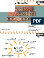 Social Media Etiquette