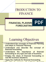 TOPIC 3 _ FIN PLANNING AND FORECASTING