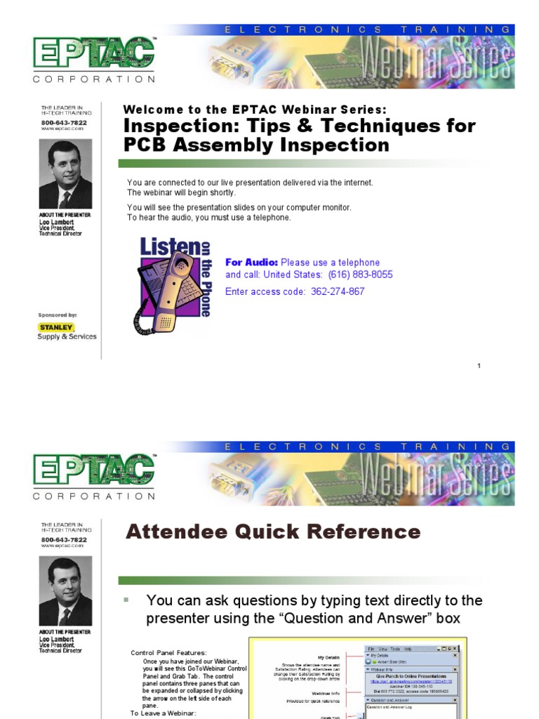 Inspection: Tips & Techniques For PCB Assembly Inspection: Welcome To ...