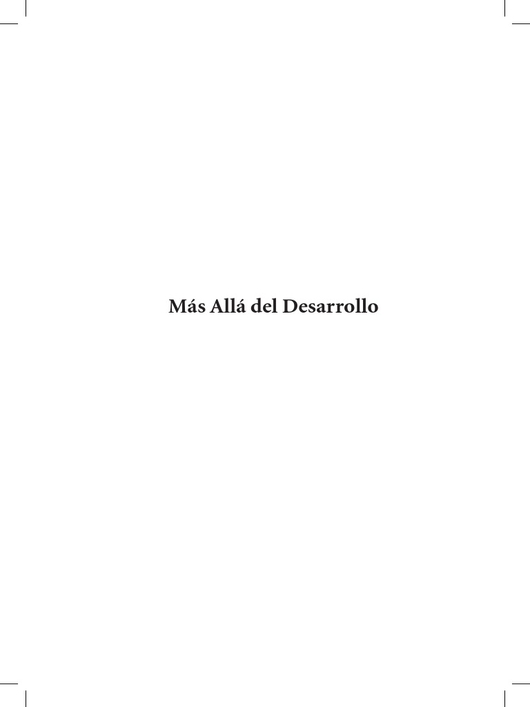 Lang M y Mokrani, D. (Comp.) (2102) - Más Allá Del Desarrollo PDF | PDF ...