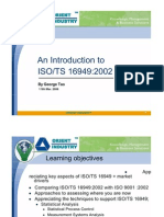 An Introduction To ISO/TS 16949:2002: by George Tao