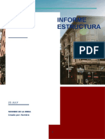 Estructura de Informe A Obra