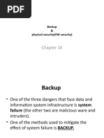 Backup & Physical Security (HW Security)