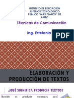 Elaboración y Producción de Textos