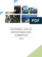 Memoria Anual 2017 Ministerio Del Ambiente