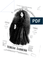 Teresa Carreno - Esquisses - Italiennes - No.1, - Op.33
