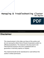 Managing & Troubleshooting Cluster: - 360 Degrees