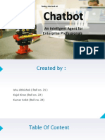 Chatbot: An Intelligent Agent For Enterprise Professionals