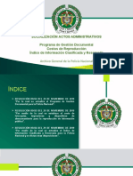 Socialización Actos Administrativos Programa de Gestion Documetal de La Policia