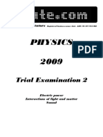 2009 Physics Trial Exam 21 PDF