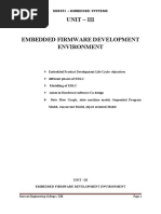 UNIT III - Embedded Firmware Development Environment