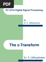 EC 2314 Digital Signal Processing: by Dr. K. Udhayakumar