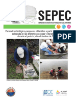 Boletin SEPEC Parametros Biologico Pesqueros Monitoreo Artesanal Julio Agosto 2018