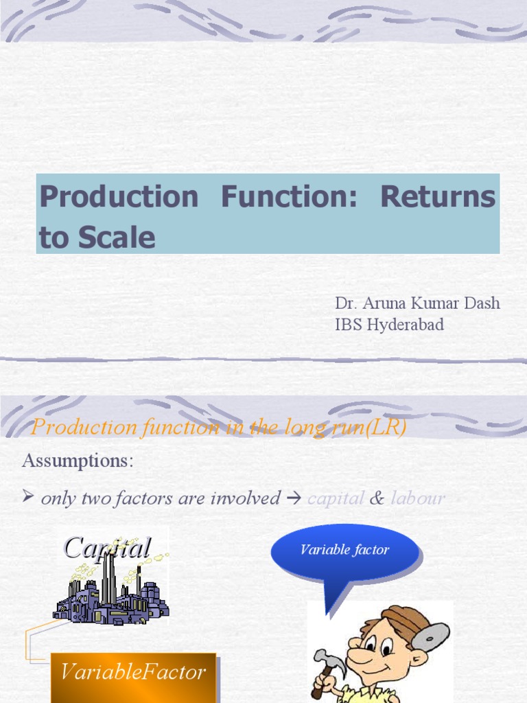 Long Run Production Function Analysis | PDF | Production Function ...