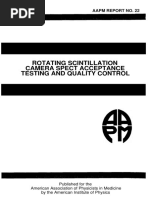 Rotating Scintillation Testing and Quality Control: Camera Spect Acceptance