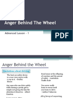 Lesson 1 - Anger Behind The Wheel