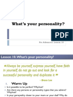 Lesson 10 - What - S Your Personality