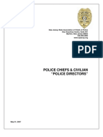NJSACOP Position on Civilian 'Police Directors