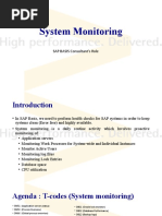 System Monitoring: SAP BASIS Consultant's Role