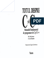 TOTUL DESPRE C SI C++ (MANUALUL FUNDAMENTAL DE PROGRAMARE IN C SI C++)[RO][Kris Jamsa][Lars Klander][Ed..pdf