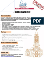 Finance Analyst: The Organisation
