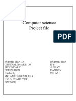 Computer Science Project File