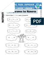 Ficha de Comparamos Los Números para-Primero-de-Primaria-1