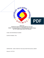 Assessment Report on 12V 150W Solar PV System Design