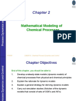 Mathematical Modeling of Chemical Processes: CAB3014 - Chemical Process Dynamics and Control