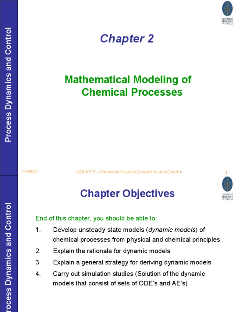 Mathematical Modeling of Chemical Processes CAB3014 Chemical Process