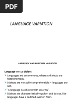 Language Variation