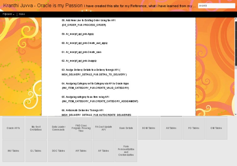 Oracle EBS API Overview and Usage | PDF | Application Programming ...
