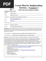 Lesson Plan For Implementing NETS - S-Template I: (More Directed Learning Activities)