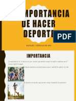 la importancia de hacer deporte