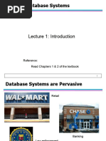 CSE 480: Database Systems: Lecture 1: Introduction