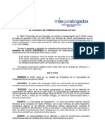 Demanda Reclamando Indemnizacin Por Defectos en La Construccin de Una Vivienda PDF