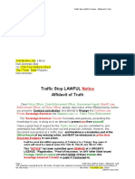 TRAFFIC STOP NOTICE template