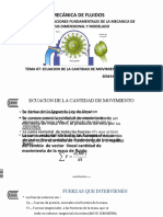TEMA 07 ECUACION DE LA CANTIDAD DE MOVIMIENTO