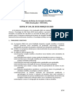 Edital Nº 144 - 2020 - PIBIC