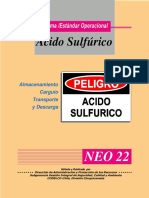 Almacenamiento Carguio Transporte y Descarga de Acido Sulfurico