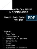 Asian American Media in Communities: Week 2: Paulo Freire, Critical Pedagogy