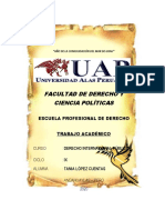 Derecho Internacional Público - 2° Práctica Calificada - Tania López Cuentas - 2016131483 - Filial Andahuaylas